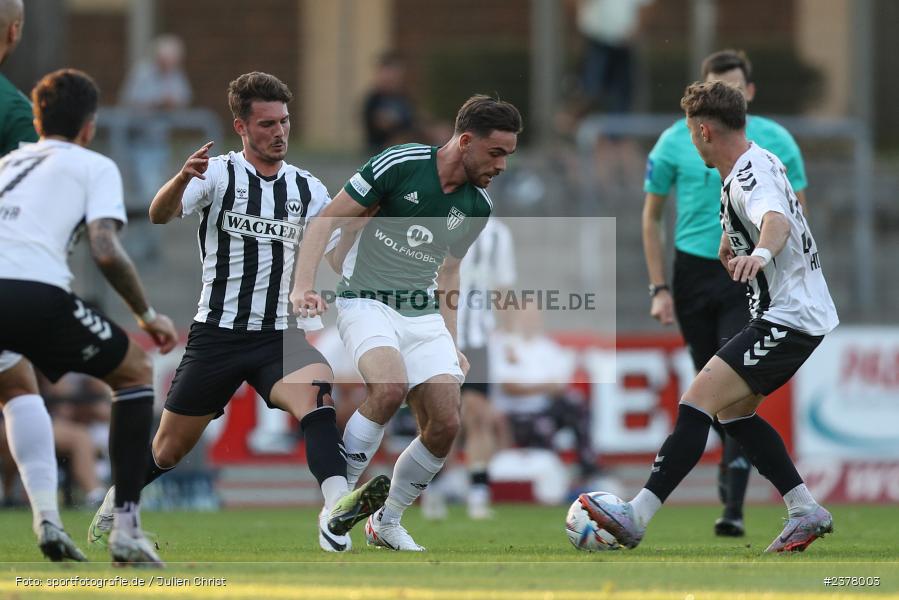 Severo Sturm, sport, action, Willy-Sachs-Stadion, Schweinfurt, Saison 2023/2024, SVW, SV Wacker Burghausen, Regionalliga Bayern, Fussball, FCS, BFV, 9. Spieltag, 1. FC Schweinfurt 1905, 08.09.2023 - Bild-ID: 2378003