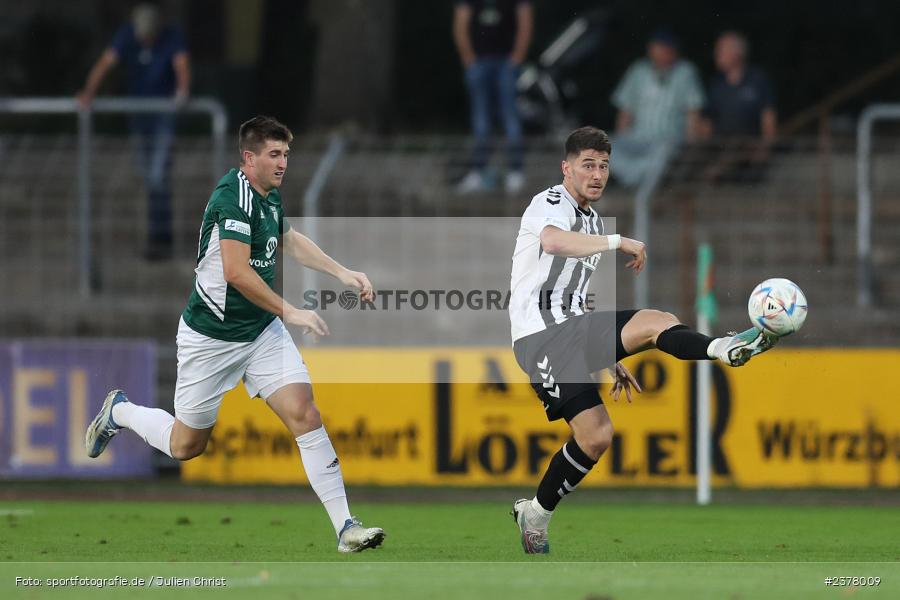 Andrija Bosnjak, sport, action, Willy-Sachs-Stadion, Schweinfurt, Saison 2023/2024, SVW, SV Wacker Burghausen, Regionalliga Bayern, Fussball, FCS, BFV, 9. Spieltag, 1. FC Schweinfurt 1905, 08.09.2023 - Bild-ID: 2378009