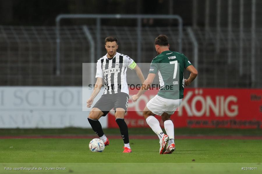 Christoph Schulz, sport, action, Willy-Sachs-Stadion, Schweinfurt, Saison 2023/2024, SVW, SV Wacker Burghausen, Regionalliga Bayern, Fussball, FCS, BFV, 9. Spieltag, 1. FC Schweinfurt 1905, 08.09.2023 - Bild-ID: 2378011