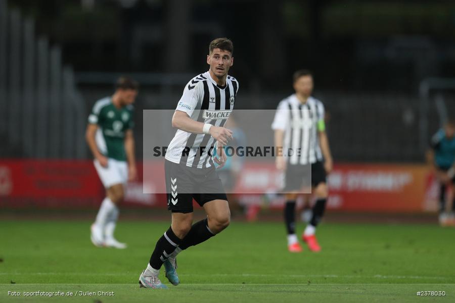 Andrija Bosnjak, sport, action, Willy-Sachs-Stadion, Schweinfurt, Saison 2023/2024, SVW, SV Wacker Burghausen, Regionalliga Bayern, Fussball, FCS, BFV, 9. Spieltag, 1. FC Schweinfurt 1905, 08.09.2023 - Bild-ID: 2378030