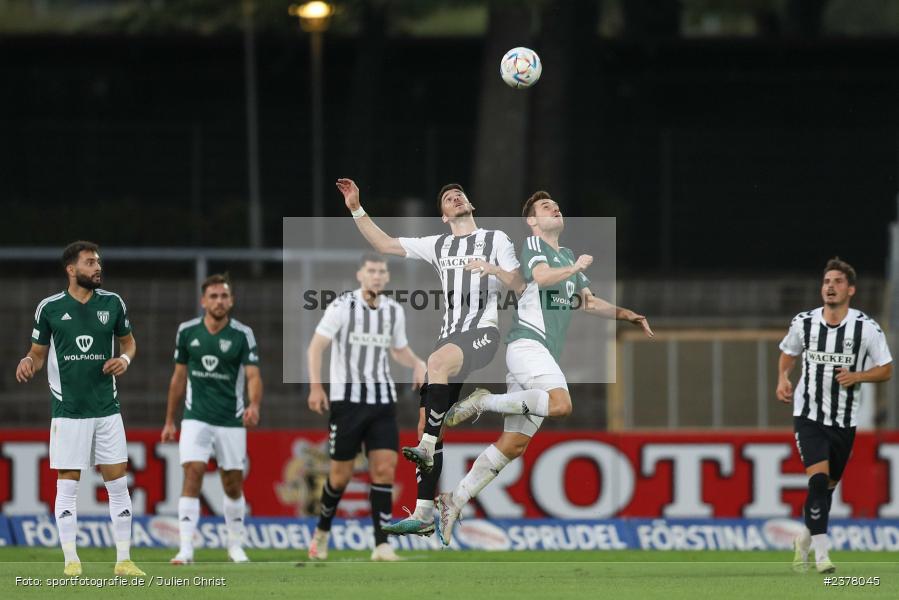 Andrija Bosnjak, sport, action, Willy-Sachs-Stadion, Schweinfurt, Saison 2023/2024, SVW, SV Wacker Burghausen, Regionalliga Bayern, Fussball, FCS, BFV, 9. Spieltag, 1. FC Schweinfurt 1905, 08.09.2023 - Bild-ID: 2378045