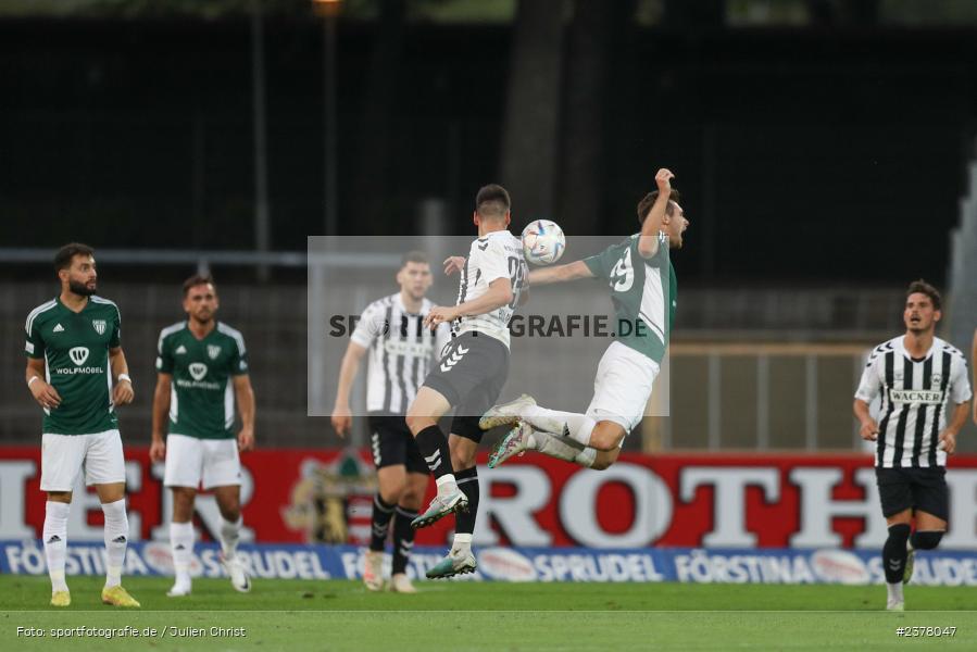 Andrija Bosnjak, sport, action, Willy-Sachs-Stadion, Schweinfurt, Saison 2023/2024, SVW, SV Wacker Burghausen, Regionalliga Bayern, Fussball, FCS, BFV, 9. Spieltag, 1. FC Schweinfurt 1905, 08.09.2023 - Bild-ID: 2378047