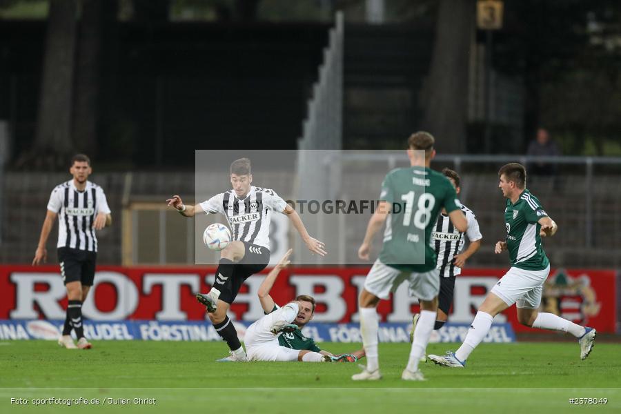Andrija Bosnjak, sport, action, Willy-Sachs-Stadion, Schweinfurt, Saison 2023/2024, SVW, SV Wacker Burghausen, Regionalliga Bayern, Fussball, FCS, BFV, 9. Spieltag, 1. FC Schweinfurt 1905, 08.09.2023 - Bild-ID: 2378049
