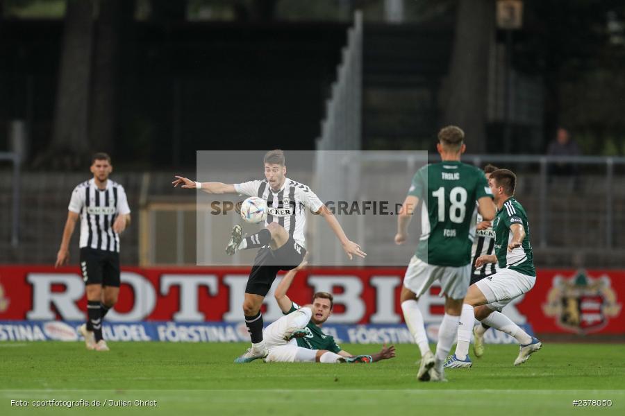 Andrija Bosnjak, sport, action, Willy-Sachs-Stadion, Schweinfurt, Saison 2023/2024, SVW, SV Wacker Burghausen, Regionalliga Bayern, Fussball, FCS, BFV, 9. Spieltag, 1. FC Schweinfurt 1905, 08.09.2023 - Bild-ID: 2378050