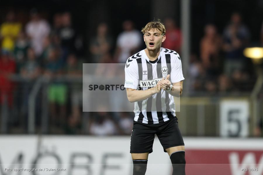 Jasper Maljojoki, sport, action, Willy-Sachs-Stadion, Schweinfurt, Saison 2023/2024, SVW, SV Wacker Burghausen, Regionalliga Bayern, Fussball, FCS, BFV, 9. Spieltag, 1. FC Schweinfurt 1905, 08.09.2023 - Bild-ID: 2378093