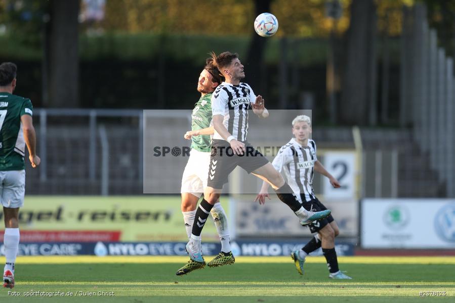 Andrija Bosnjak, sport, action, Willy-Sachs-Stadion, Schweinfurt, Saison 2023/2024, SVW, SV Wacker Burghausen, Regionalliga Bayern, Fussball, FCS, BFV, 9. Spieltag, 1. FC Schweinfurt 1905, 08.09.2023 - Bild-ID: 2378123