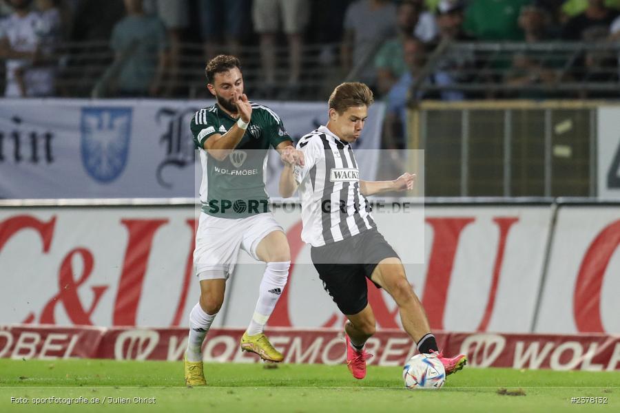 Artur Andreichyk, sport, action, Willy-Sachs-Stadion, Schweinfurt, Saison 2023/2024, SVW, SV Wacker Burghausen, Regionalliga Bayern, Fussball, FCS, BFV, 9. Spieltag, 1. FC Schweinfurt 1905, 08.09.2023 - Bild-ID: 2378132