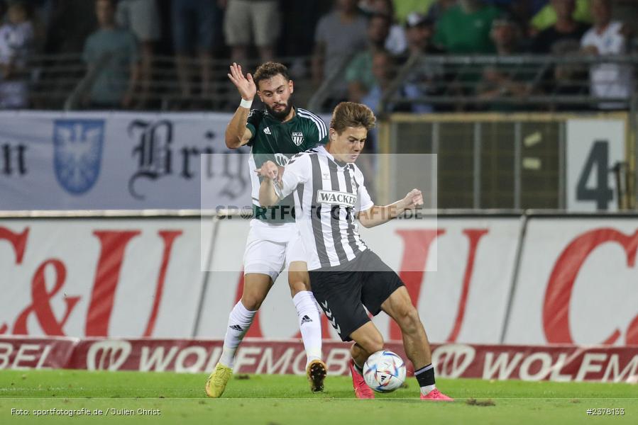 Artur Andreichyk, sport, action, Willy-Sachs-Stadion, Schweinfurt, Saison 2023/2024, SVW, SV Wacker Burghausen, Regionalliga Bayern, Fussball, FCS, BFV, 9. Spieltag, 1. FC Schweinfurt 1905, 08.09.2023 - Bild-ID: 2378133