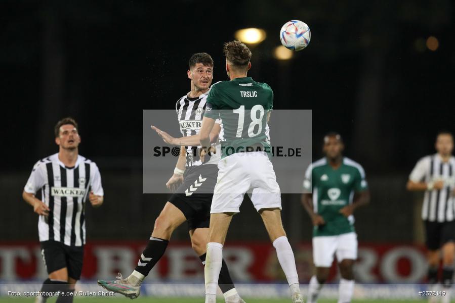 Andrija Bosnjak, sport, action, Willy-Sachs-Stadion, Schweinfurt, Saison 2023/2024, SVW, SV Wacker Burghausen, Regionalliga Bayern, Fussball, FCS, BFV, 9. Spieltag, 1. FC Schweinfurt 1905, 08.09.2023 - Bild-ID: 2378149
