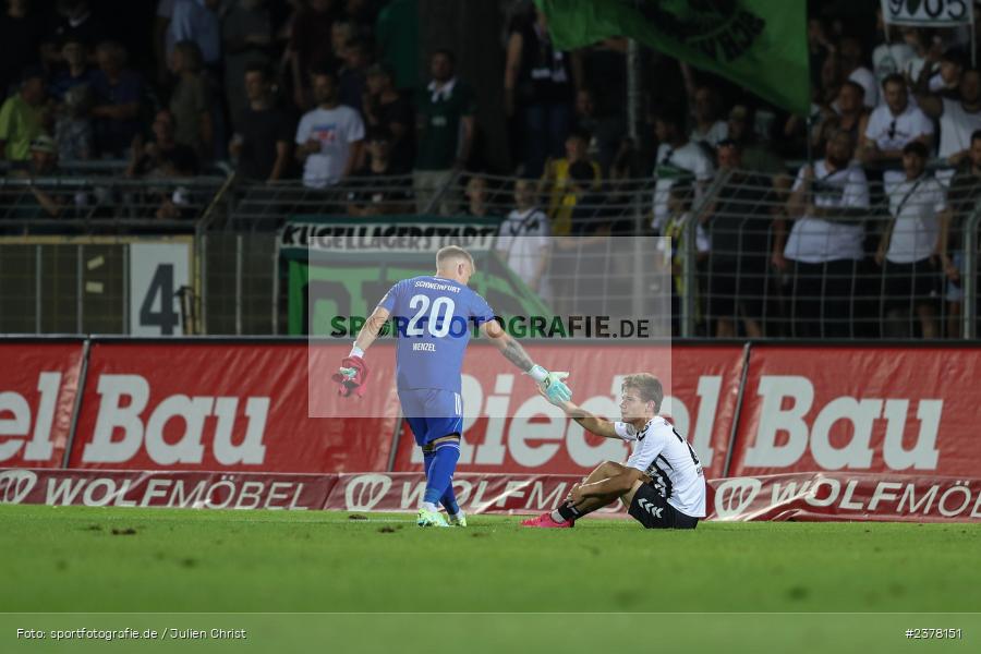 Lukas Wenzel, sport, action, Willy-Sachs-Stadion, Schweinfurt, Saison 2023/2024, SVW, SV Wacker Burghausen, Regionalliga Bayern, Fussball, FCS, BFV, 9. Spieltag, 1. FC Schweinfurt 1905, 08.09.2023 - Bild-ID: 2378151 Lukas Wenzel, sport, action, Willy-Sachs-Stadion, Schweinfurt, Saison 2023/2024, SVW, SV Wacker Burghausen, Regionalliga Bayern, Fussball, FCS, BFV, 9. Spieltag, 1. FC Schweinfurt 1905, 08.09.2023 - Bild-ID: 2378151