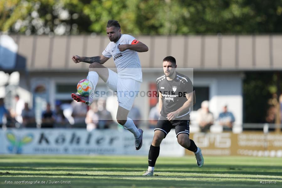 Marvin Schramm, Sportgelände, Karlburg, 09.09.2023, sport, action, BFV, Fussball, Saison 2023/2024, 10. Spieltag, Landesliga Nordwest, UNT, TSV, TSV Unterpleichfeld, TSV Karlburg - Bild-ID: 2378176