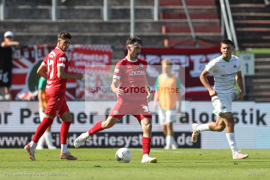 Pascal Moll, AKON Arena, Würzburg, 09.09.2023, sport, action, BFV, Fussball, Saison 2023/2024, 9. Spieltag, Regionalliga Bayern, SGF, FWK, SpVgg Greuther Fürth II, FC Würzburger Kickers - Bild-ID: 2378353