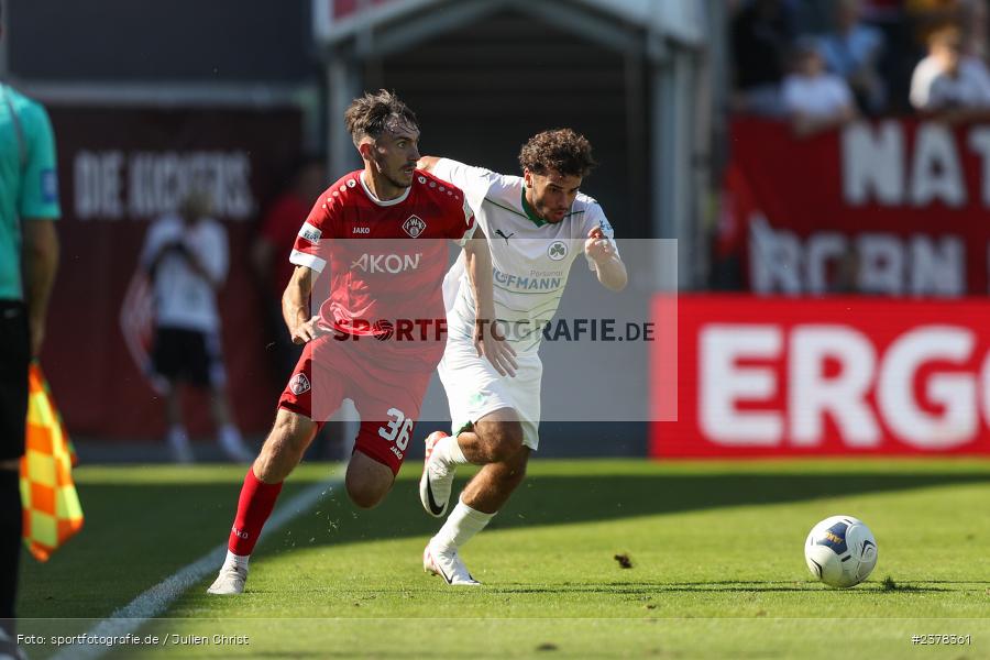 Pascal Moll, AKON Arena, Würzburg, 09.09.2023, sport, action, BFV, Fussball, Saison 2023/2024, 9. Spieltag, Regionalliga Bayern, SGF, FWK, SpVgg Greuther Fürth II, FC Würzburger Kickers - Bild-ID: 2378361