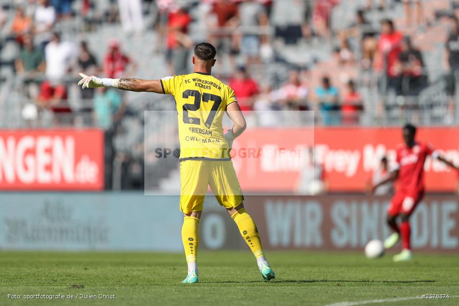 Vincent Friedsam, AKON Arena, Würzburg, 09.09.2023, sport, action, BFV, Fussball, Saison 2023/2024, 9. Spieltag, Regionalliga Bayern, SGF, FWK, SpVgg Greuther Fürth II, FC Würzburger Kickers - Bild-ID: 2378374