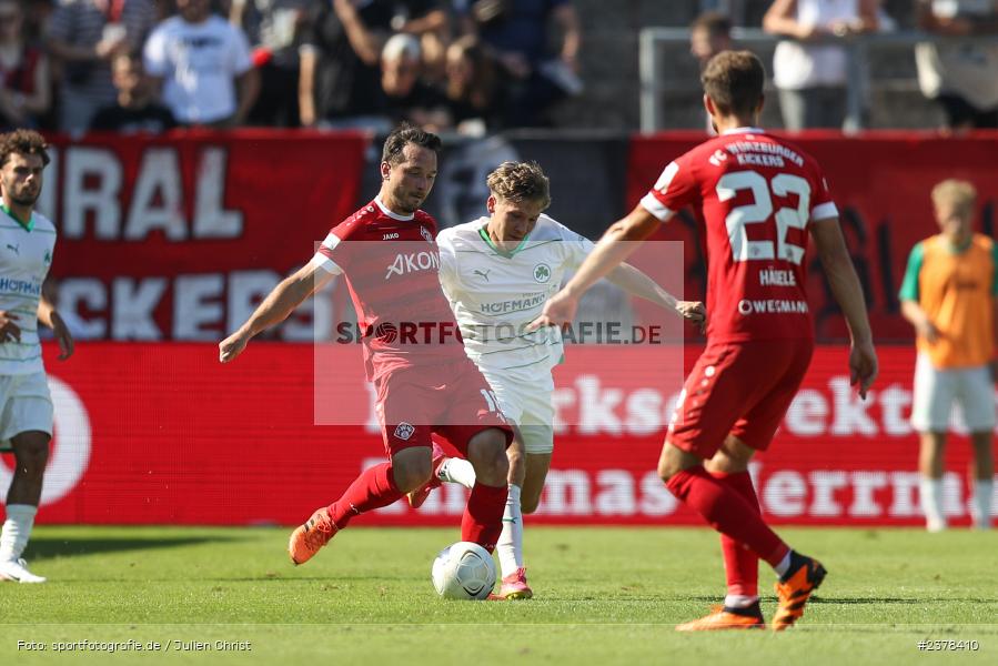 Peter Kurzweg, AKON Arena, Würzburg, 09.09.2023, sport, action, BFV, Fussball, Saison 2023/2024, 9. Spieltag, Regionalliga Bayern, SGF, FWK, SpVgg Greuther Fürth II, FC Würzburger Kickers - Bild-ID: 2378410