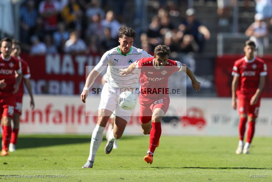 Ricky Bornschein, AKON Arena, Würzburg, 09.09.2023, sport, action, BFV, Fussball, Saison 2023/2024, 9. Spieltag, Regionalliga Bayern, SGF, FWK, SpVgg Greuther Fürth II, FC Würzburger Kickers - Bild-ID: 2378423