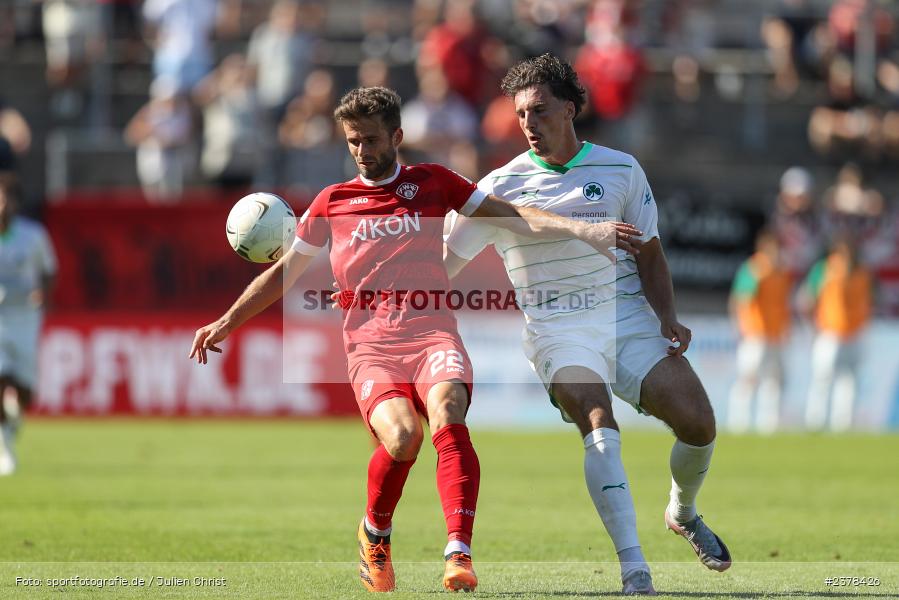 Ricky Bornschein, AKON Arena, Würzburg, 09.09.2023, sport, action, BFV, Fussball, Saison 2023/2024, 9. Spieltag, Regionalliga Bayern, SGF, FWK, SpVgg Greuther Fürth II, FC Würzburger Kickers - Bild-ID: 2378426