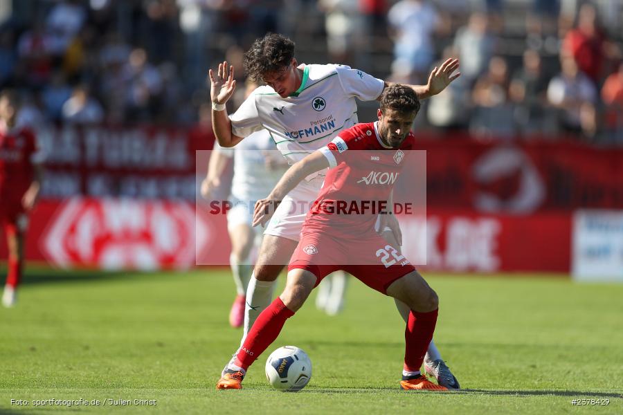 Ricky Bornschein, AKON Arena, Würzburg, 09.09.2023, sport, action, BFV, Fussball, Saison 2023/2024, 9. Spieltag, Regionalliga Bayern, SGF, FWK, SpVgg Greuther Fürth II, FC Würzburger Kickers - Bild-ID: 2378429