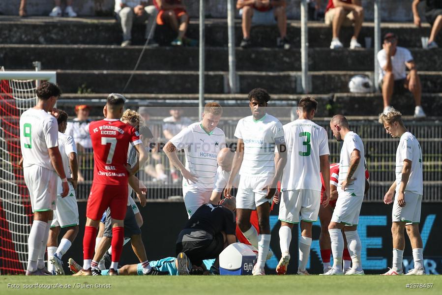 AKON Arena, Würzburg, 09.09.2023, sport, action, BFV, Fussball, Saison 2023/2024, 9. Spieltag, Regionalliga Bayern, SGF, FWK, SpVgg Greuther Fürth II, FC Würzburger Kickers - Bild-ID: 2378437