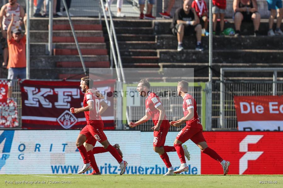 Team, Dardan Karimani, AKON Arena, Würzburg, 09.09.2023, sport, action, BFV, Fussball, Saison 2023/2024, 9. Spieltag, Regionalliga Bayern, SGF, FWK, SpVgg Greuther Fürth II, FC Würzburger Kickers - Bild-ID: 2378468