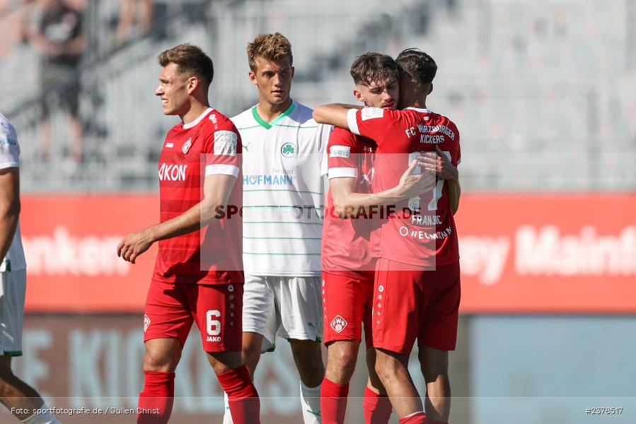 Ben Schlicke, Pascal Moll, AKON Arena, Würzburg, 09.09.2023, sport, action, BFV, Fussball, Saison 2023/2024, 9. Spieltag, Regionalliga Bayern, SGF, FWK, SpVgg Greuther Fürth II, FC Würzburger Kickers - Bild-ID: 2378517