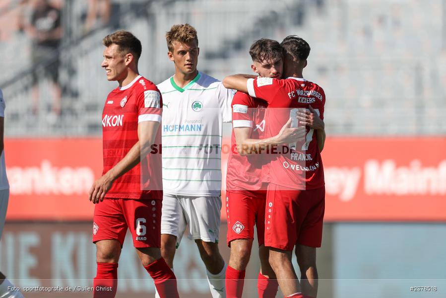 Ben Schlicke, Pascal Moll, AKON Arena, Würzburg, 09.09.2023, sport, action, BFV, Fussball, Saison 2023/2024, 9. Spieltag, Regionalliga Bayern, SGF, FWK, SpVgg Greuther Fürth II, FC Würzburger Kickers - Bild-ID: 2378518