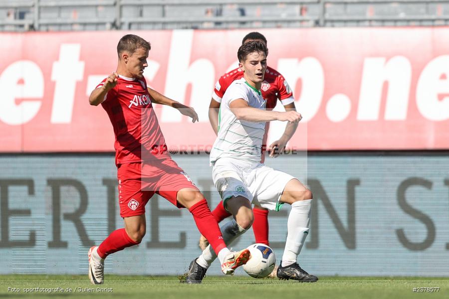 Aiden Mostofi, AKON Arena, Würzburg, 09.09.2023, sport, action, BFV, Fussball, Saison 2023/2024, 9. Spieltag, Regionalliga Bayern, SGF, FWK, SpVgg Greuther Fürth II, FC Würzburger Kickers - Bild-ID: 2378577