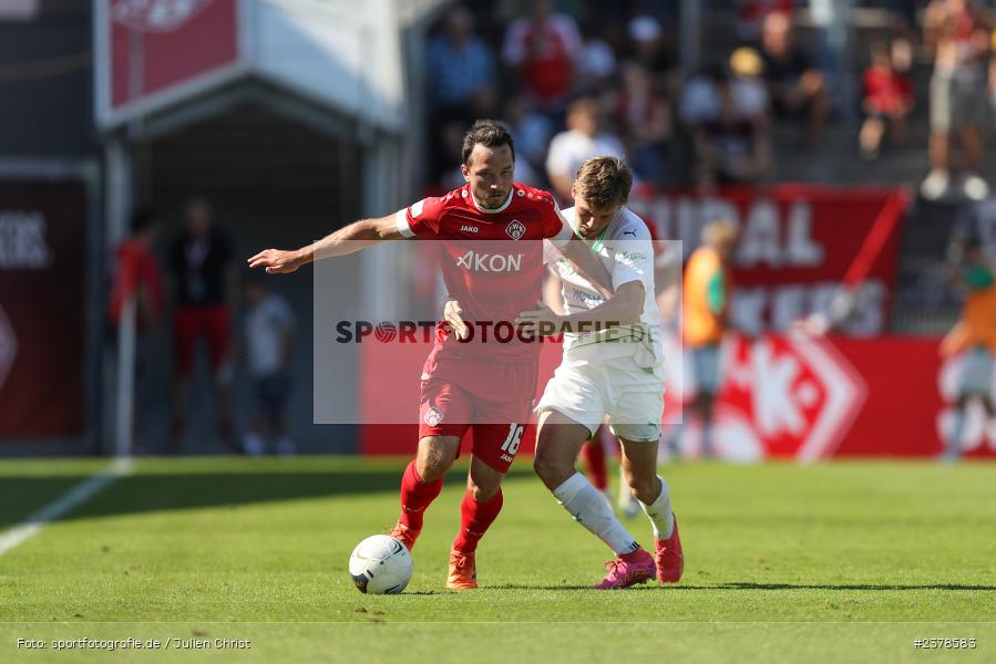 Peter Kurzweg, Sebastian Müller, AKON Arena, Würzburg, 09.09.2023, sport, action, BFV, Fussball, Saison 2023/2024, 9. Spieltag, Regionalliga Bayern, SGF, FWK, SpVgg Greuther Fürth II, FC Würzburger Kickers - Bild-ID: 2378583