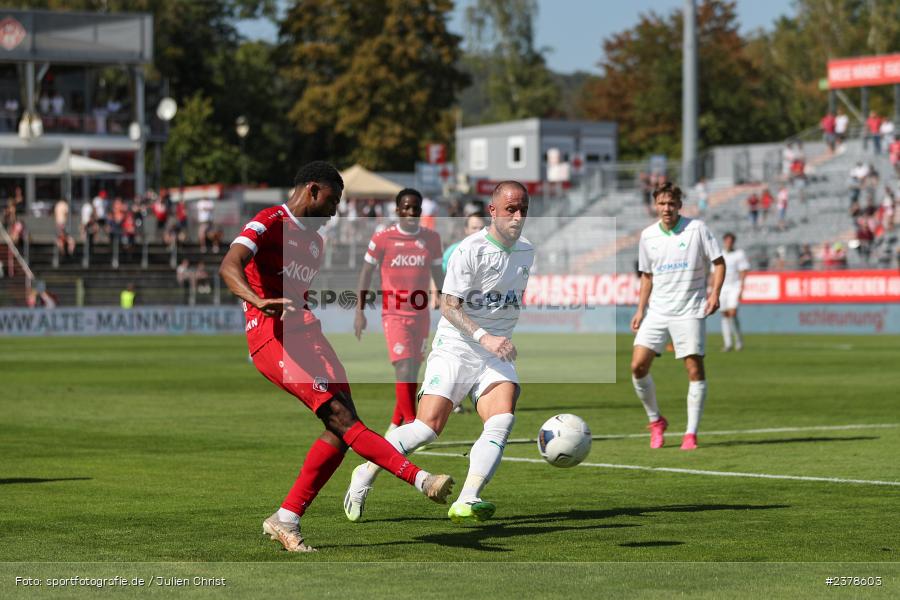 Fabrice Montcheu, AKON Arena, Würzburg, 09.09.2023, sport, action, BFV, Fussball, Saison 2023/2024, 9. Spieltag, Regionalliga Bayern, SGF, FWK, SpVgg Greuther Fürth II, FC Würzburger Kickers - Bild-ID: 2378603