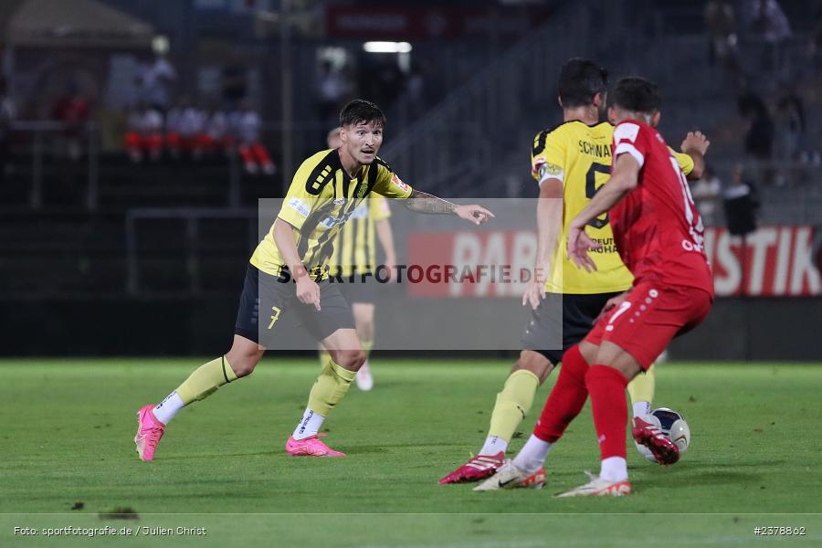 Vincent Ketzer, FLYERALARM Arena, Würzburg, 12.09.2023, sport, action, BFV, Fussball, Saison 2023/2024, Achtelfinale, Toto-Pokal, BAY, FWK, SpVgg Bayreuth, FC Würzburger Kickers - Bild-ID: 2378862