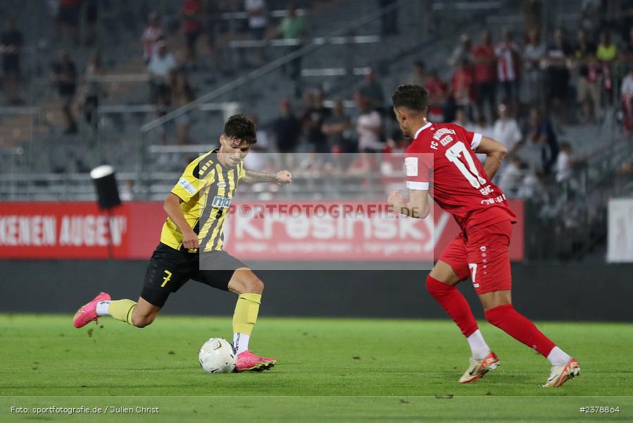 Vincent Ketzer, FLYERALARM Arena, Würzburg, 12.09.2023, sport, action, BFV, Fussball, Saison 2023/2024, Achtelfinale, Toto-Pokal, BAY, FWK, SpVgg Bayreuth, FC Würzburger Kickers - Bild-ID: 2378864