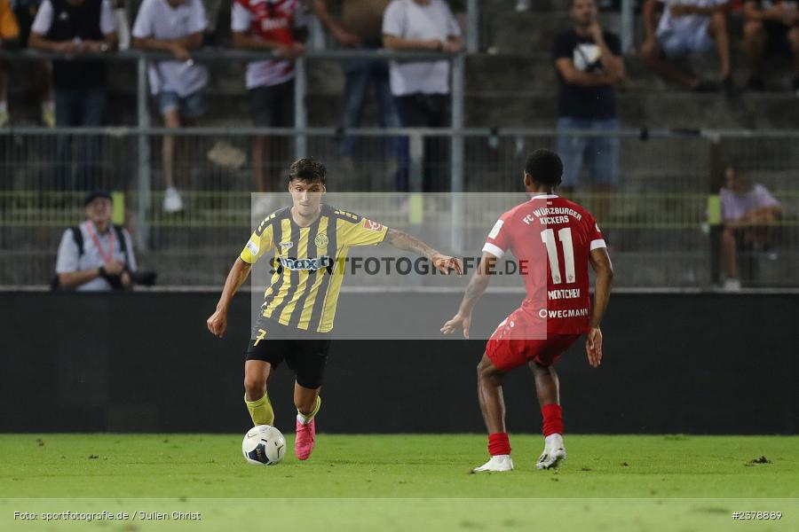 Vincent Ketzer, FLYERALARM Arena, Würzburg, 12.09.2023, sport, action, BFV, Fussball, Saison 2023/2024, Achtelfinale, Toto-Pokal, BAY, FWK, SpVgg Bayreuth, FC Würzburger Kickers - Bild-ID: 2378889