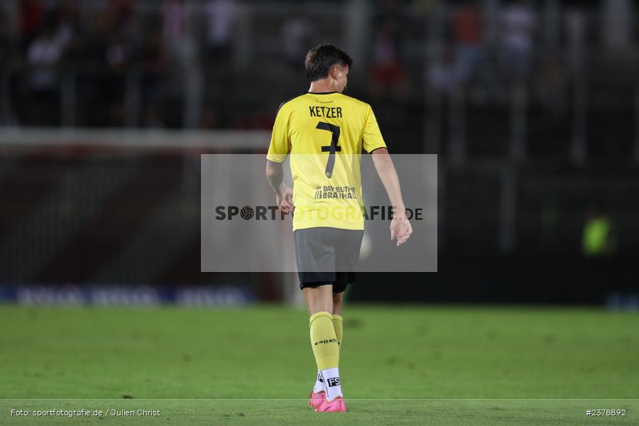 Vincent Ketzer, FLYERALARM Arena, Würzburg, 12.09.2023, sport, action, BFV, Fussball, Saison 2023/2024, Achtelfinale, Toto-Pokal, BAY, FWK, SpVgg Bayreuth, FC Würzburger Kickers - Bild-ID: 2378892