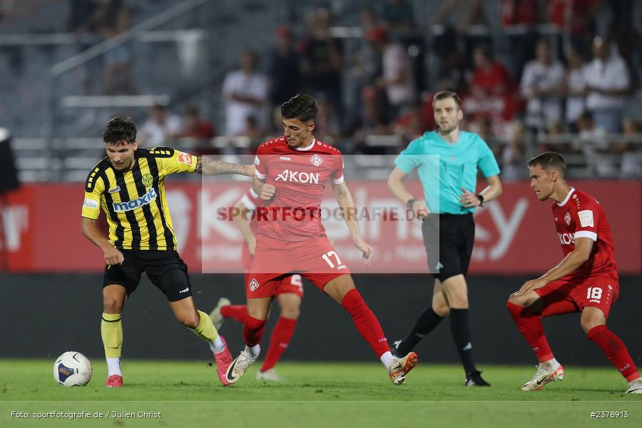 Vincent Ketzer, FLYERALARM Arena, Würzburg, 12.09.2023, sport, action, BFV, Fussball, Saison 2023/2024, Achtelfinale, Toto-Pokal, BAY, FWK, SpVgg Bayreuth, FC Würzburger Kickers - Bild-ID: 2378913