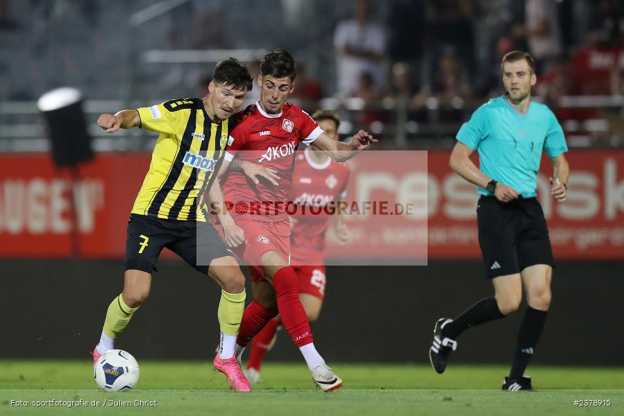 Vincent Ketzer, FLYERALARM Arena, Würzburg, 12.09.2023, sport, action, BFV, Fussball, Saison 2023/2024, Achtelfinale, Toto-Pokal, BAY, FWK, SpVgg Bayreuth, FC Würzburger Kickers - Bild-ID: 2378915
