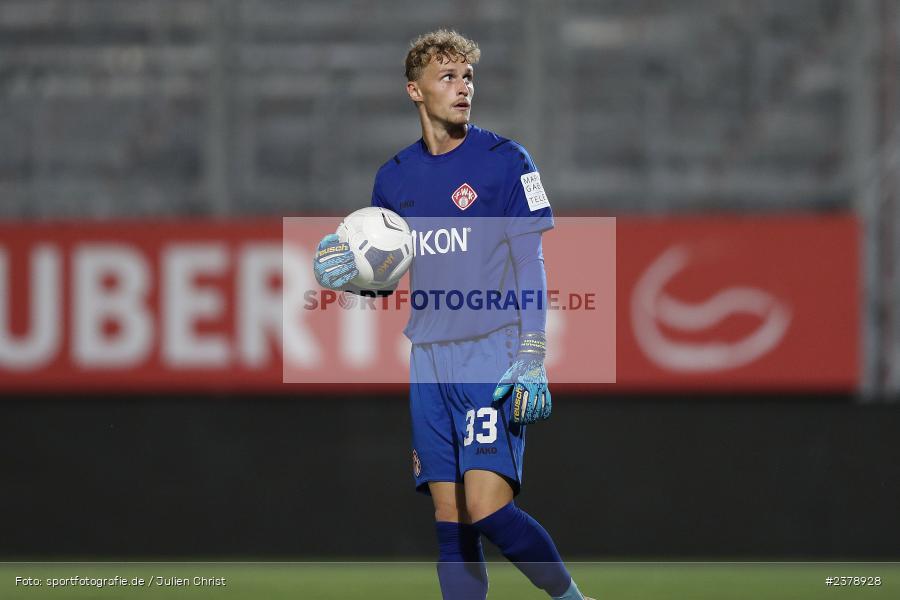 Norman Quindt, FLYERALARM Arena, Würzburg, 12.09.2023, sport, action, BFV, Fussball, Saison 2023/2024, Achtelfinale, Toto-Pokal, BAY, FWK, SpVgg Bayreuth, FC Würzburger Kickers - Bild-ID: 2378928