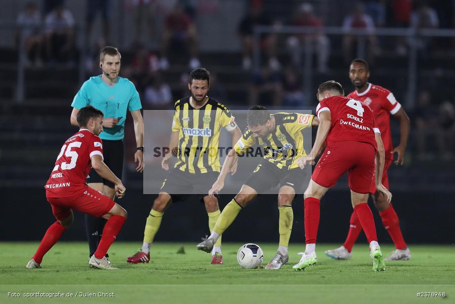 Tim Latteier, FLYERALARM Arena, Würzburg, 12.09.2023, sport, action, BFV, Fussball, Saison 2023/2024, Achtelfinale, Toto-Pokal, BAY, FWK, SpVgg Bayreuth, FC Würzburger Kickers - Bild-ID: 2378948