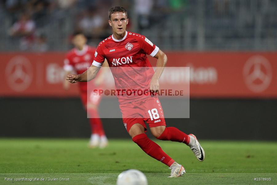 Maximilian Zaiser, FLYERALARM Arena, Würzburg, 12.09.2023, sport, action, BFV, Fussball, Saison 2023/2024, Achtelfinale, Toto-Pokal, BAY, FWK, SpVgg Bayreuth, FC Würzburger Kickers - Bild-ID: 2378965