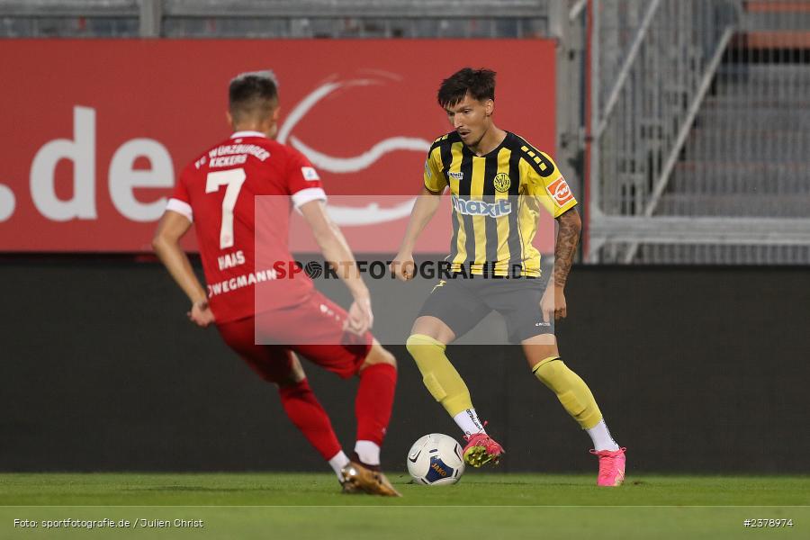 Vincent Ketzer, FLYERALARM Arena, Würzburg, 12.09.2023, sport, action, BFV, Fussball, Saison 2023/2024, Achtelfinale, Toto-Pokal, BAY, FWK, SpVgg Bayreuth, FC Würzburger Kickers - Bild-ID: 2378974