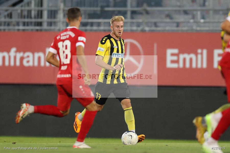 Jonas Wieselsberger, FLYERALARM Arena, Würzburg, 12.09.2023, sport, action, BFV, Fussball, Saison 2023/2024, Achtelfinale, Toto-Pokal, BAY, FWK, SpVgg Bayreuth, FC Würzburger Kickers - Bild-ID: 2378975