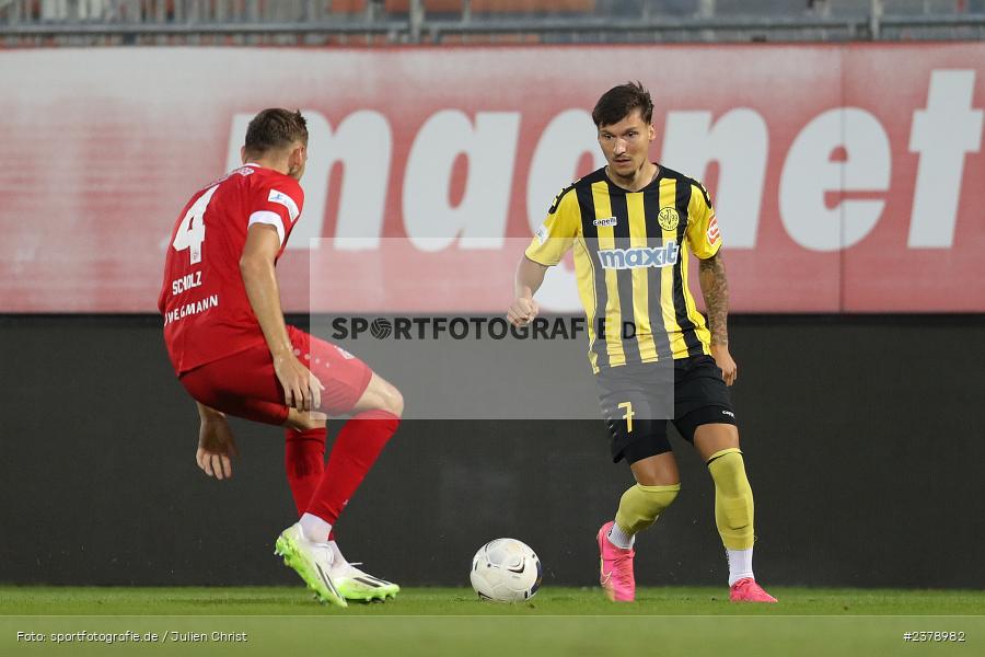 Vincent Ketzer, FLYERALARM Arena, Würzburg, 12.09.2023, sport, action, BFV, Fussball, Saison 2023/2024, Achtelfinale, Toto-Pokal, BAY, FWK, SpVgg Bayreuth, FC Würzburger Kickers - Bild-ID: 2378982