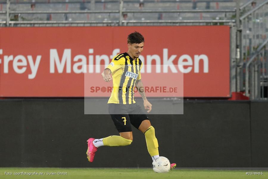 Vincent Ketzer, FLYERALARM Arena, Würzburg, 12.09.2023, sport, action, BFV, Fussball, Saison 2023/2024, Achtelfinale, Toto-Pokal, BAY, FWK, SpVgg Bayreuth, FC Würzburger Kickers - Bild-ID: 2378983