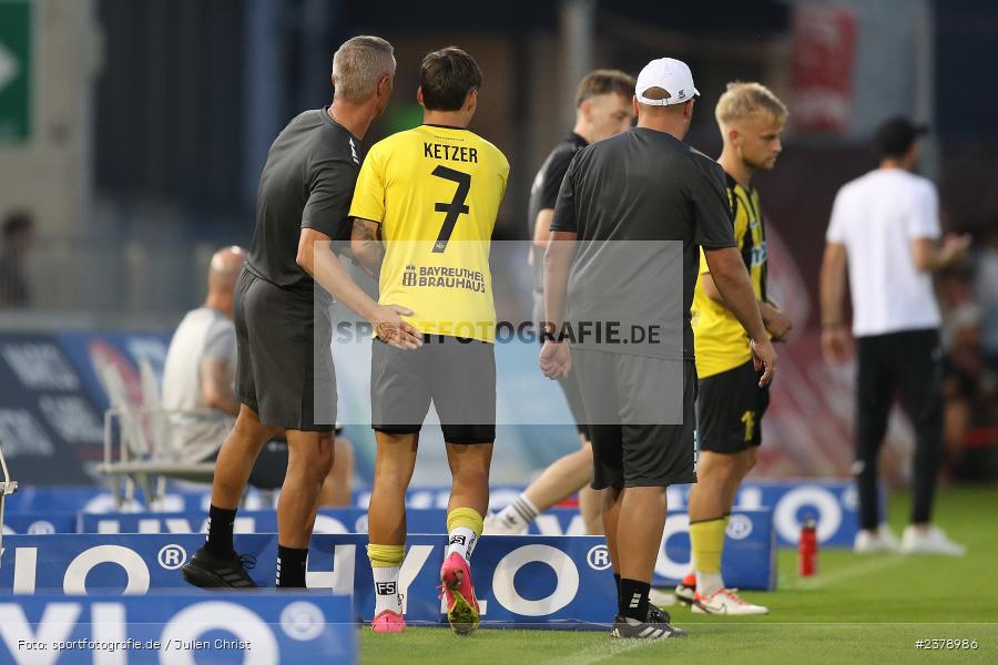 Vincent Ketzer, FLYERALARM Arena, Würzburg, 12.09.2023, sport, action, BFV, Fussball, Saison 2023/2024, Achtelfinale, Toto-Pokal, BAY, FWK, SpVgg Bayreuth, FC Würzburger Kickers - Bild-ID: 2378986