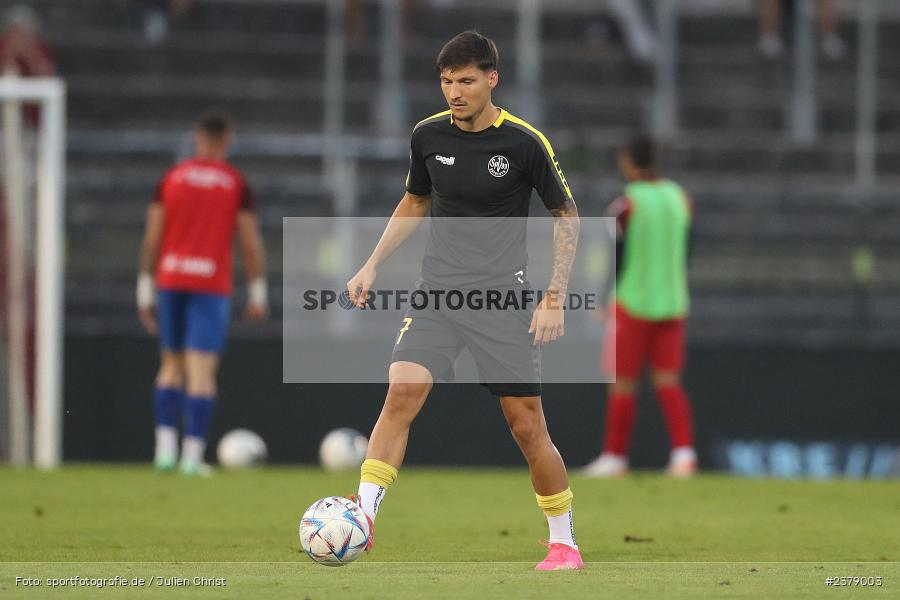 Vincent Ketzer, FLYERALARM Arena, Würzburg, 12.09.2023, sport, action, BFV, Fussball, Saison 2023/2024, Achtelfinale, Toto-Pokal, BAY, FWK, SpVgg Bayreuth, FC Würzburger Kickers - Bild-ID: 2379003