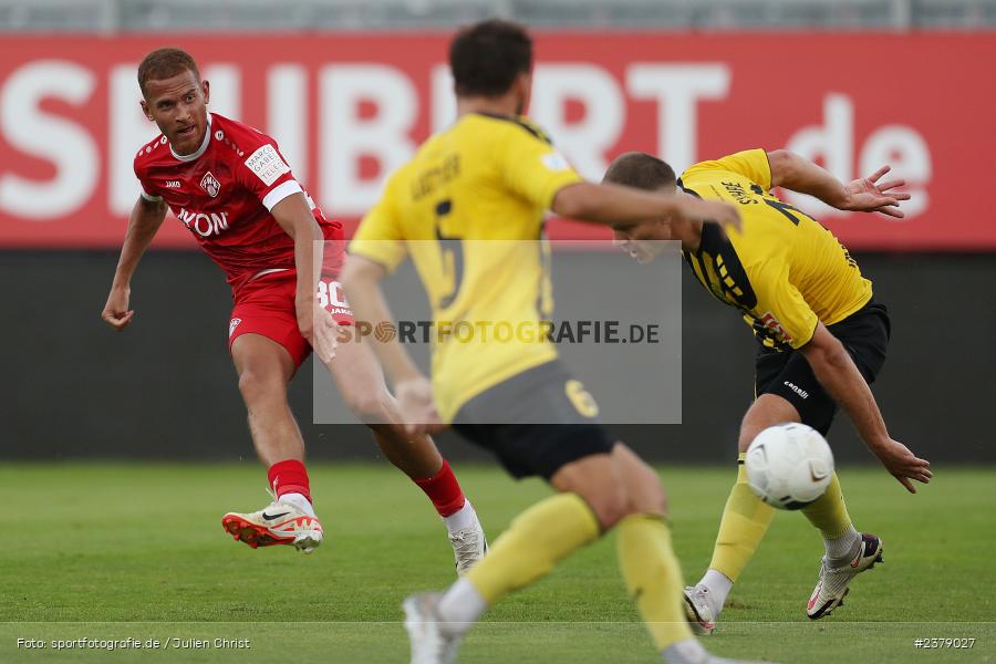 Benyas Solomon Junge-Abiol, FLYERALARM Arena, Würzburg, 12.09.2023, sport, action, BFV, Fussball, Saison 2023/2024, Achtelfinale, Toto-Pokal, BAY, FWK, SpVgg Bayreuth, FC Würzburger Kickers - Bild-ID: 2379027