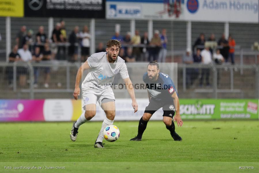 Lucas Sitter, Stadion am Schönbusch, Aschaffenburg, 15.09.2023, sport, action, BFV, Fussball, Saison 2023/2024, 10. Spieltag, Regionalliga Bayern, SVS, SVA, SV Schalding-Heining, SV Viktoria Aschaffenburg - Bild-ID: 2379116