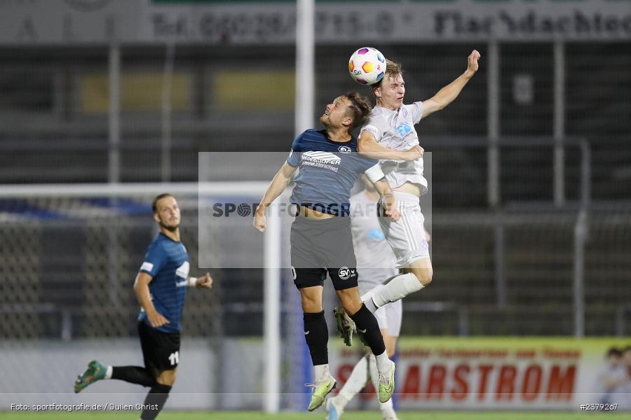 Tom Schulz, Stadion am Schönbusch, Aschaffenburg, 15.09.2023, sport, action, BFV, Fussball, Saison 2023/2024, 10. Spieltag, Regionalliga Bayern, SVS, SVA, SV Schalding-Heining, SV Viktoria Aschaffenburg - Bild-ID: 2379267