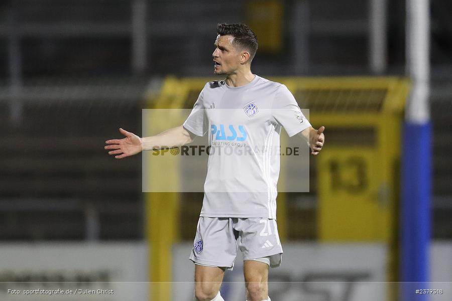 Daniel Cheron, Stadion am Schönbusch, Aschaffenburg, 15.09.2023, sport, action, BFV, Fussball, Saison 2023/2024, 10. Spieltag, Regionalliga Bayern, SVS, SVA, SV Schalding-Heining, SV Viktoria Aschaffenburg - Bild-ID: 2379318