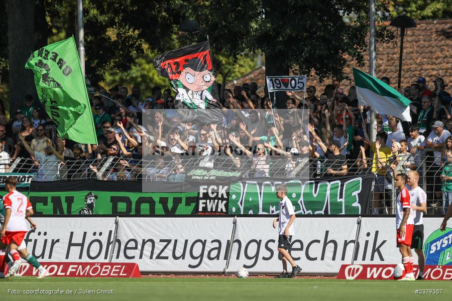 Fans, Willy-Sachs-Stadion, Schweinfurt, 16.09.2023, sport, action, BFV, Fussball, Saison 2023/2024, 10. Spieltag, Regionalliga Bayern, FCB, FCS, FC Bayern München II, 1. FC Schweinfurt 1905 - Bild-ID: 2379357