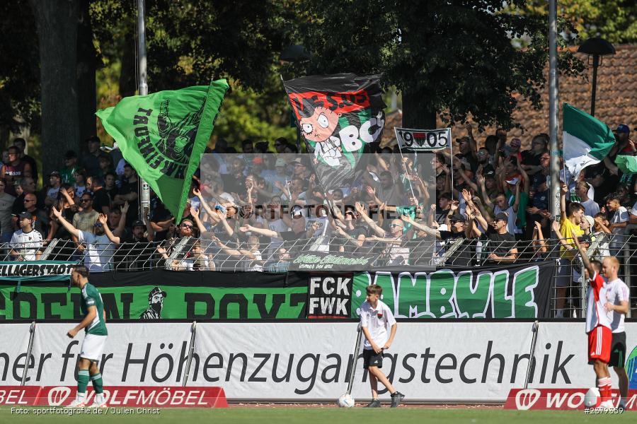 Fans, Willy-Sachs-Stadion, Schweinfurt, 16.09.2023, sport, action, BFV, Fussball, Saison 2023/2024, 10. Spieltag, Regionalliga Bayern, FCB, FCS, FC Bayern München II, 1. FC Schweinfurt 1905 - Bild-ID: 2379359